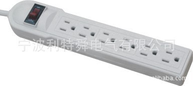【专做美式插线板的工厂--供应6孔插线板、带雷击保护排插】价格,厂家,图片,固定插座,宁波利特舜电气-